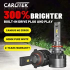CARLITEK H7 H11 H4 Led Canbus, высокое Яркость H8 H9 9005 9006 головной светильник Светодиодные лампы для авто Универсальный HB3 HB4 автомобильный светильник Turbo