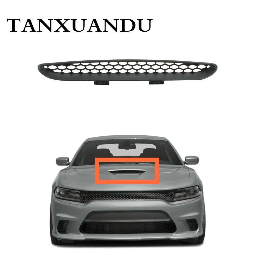 Подходит для 2015 2020 DODGE charger SRT Hellcat черная решетчатая панель с центральной вытяжкой