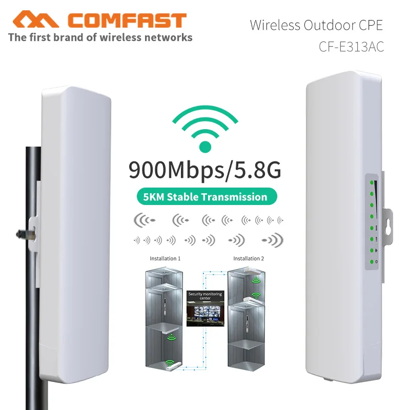 5 км ГГц 11ac 867 Мбит/с Открытый CPE беспроводной маршрутизатор Клиент AP WiFi