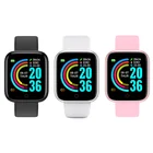 Смарт-часы 2020 2021 Y68 D20, фитнес-браслет с пульсометром, монитором кровяного давления, Bluetooth часы для телефонов Android, часы