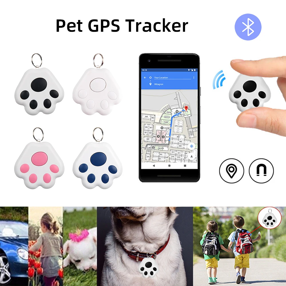 Собака GPS трекер анти потерянный Bluetooth локатор Tracer для домашних животных собак и