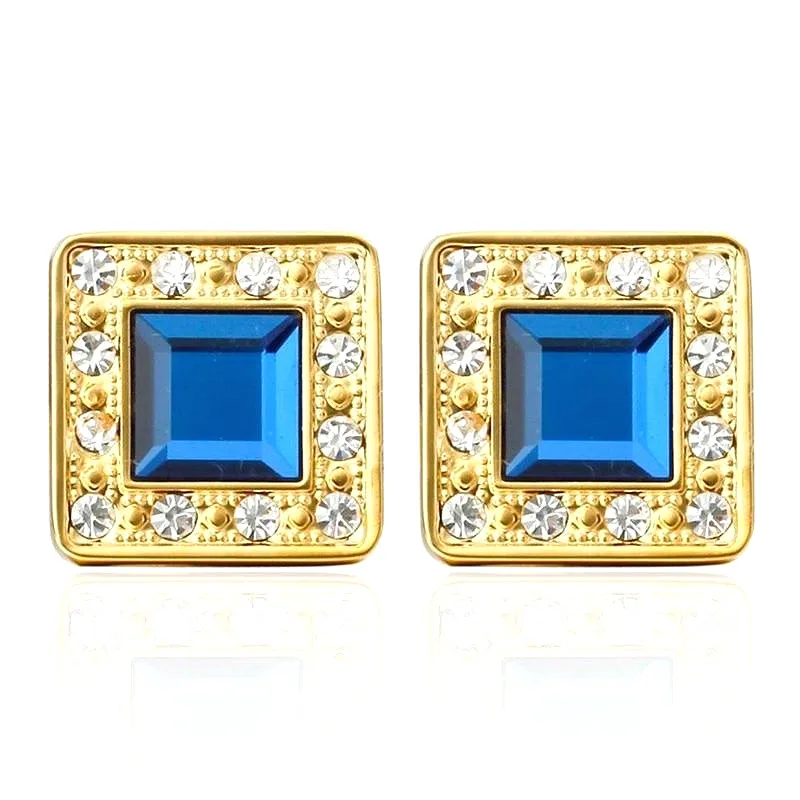 Роскошные запонки с гравировкой для мужчин брендовые высококачественные