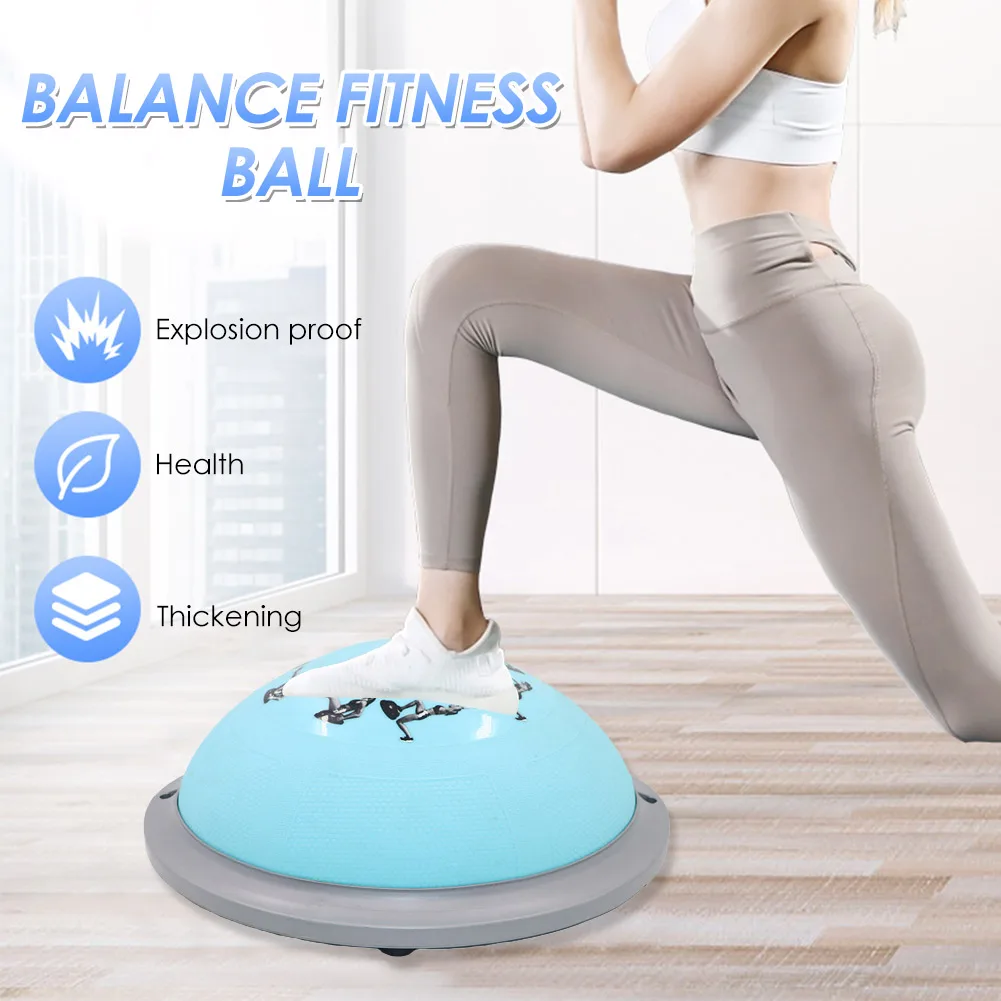 PVC Yoga Balls Balance Fitness Ball Non-slip Lightweight Anti-burst Workout Portable Versatile Auxiliary Trainer Tool | Спорт и