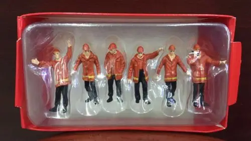 red 2 1/50 масштабные аксессуары для сцены, 6 шт., Серые Рабочие, подходят для строительных машин, куклы, мини-модели, детские игрушки Brinquedos - Цвет: red 2