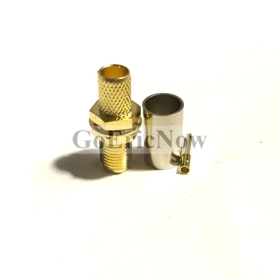 10 шт. RF коаксиальный 50 Ом SMA/RP-SMA штекер/гнездо обжимной для RG59 LMR240 Кабельный разъем