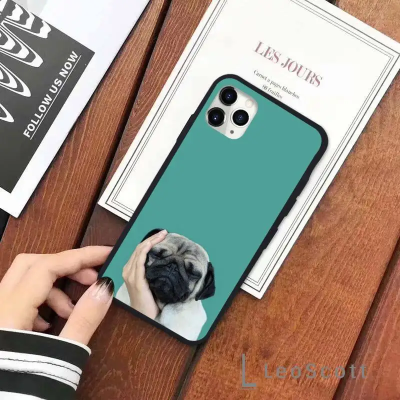 

Pug dog Phone Case for iPhone 11 12 mini pro XS MAX 8 7 6 6S Plus X 5S SE 2020 XR