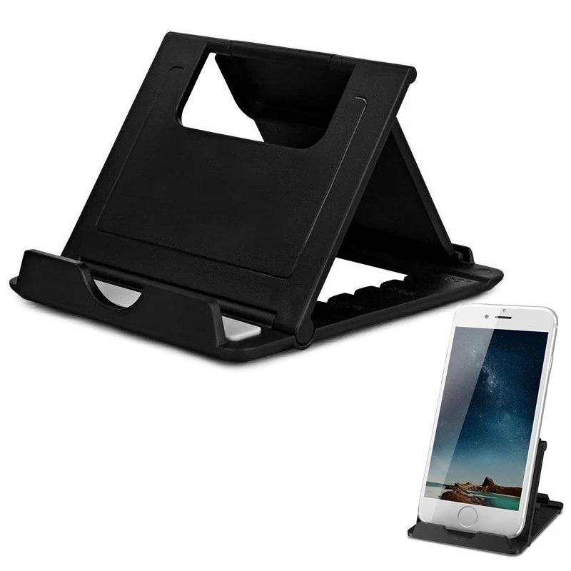 Универсальный складной настольный пластиковый держатель для сотового телефона