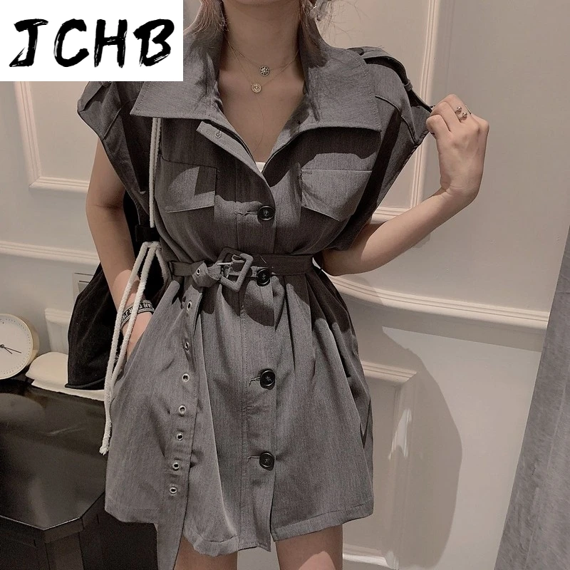 

2021 Straps Waist Thin Bodycon Dress Summer Clothes for Women Wrap Dress New Vintage Style Short Sleeve Cotton Dresses