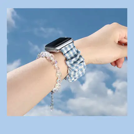 

Мягкий эластичный ремешок для apple watch series 5 6 se 40 мм 44 мм ремешок для волос для iwatch 3 2 1 38 мм 42 мм