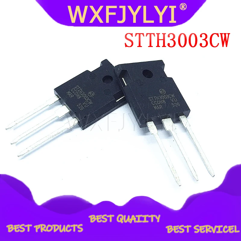 5 шт./лот STTH3003CW STTH3003 STTH30R03CW TO-247 30A 300V Быстрое восстановление выпрямителя диода