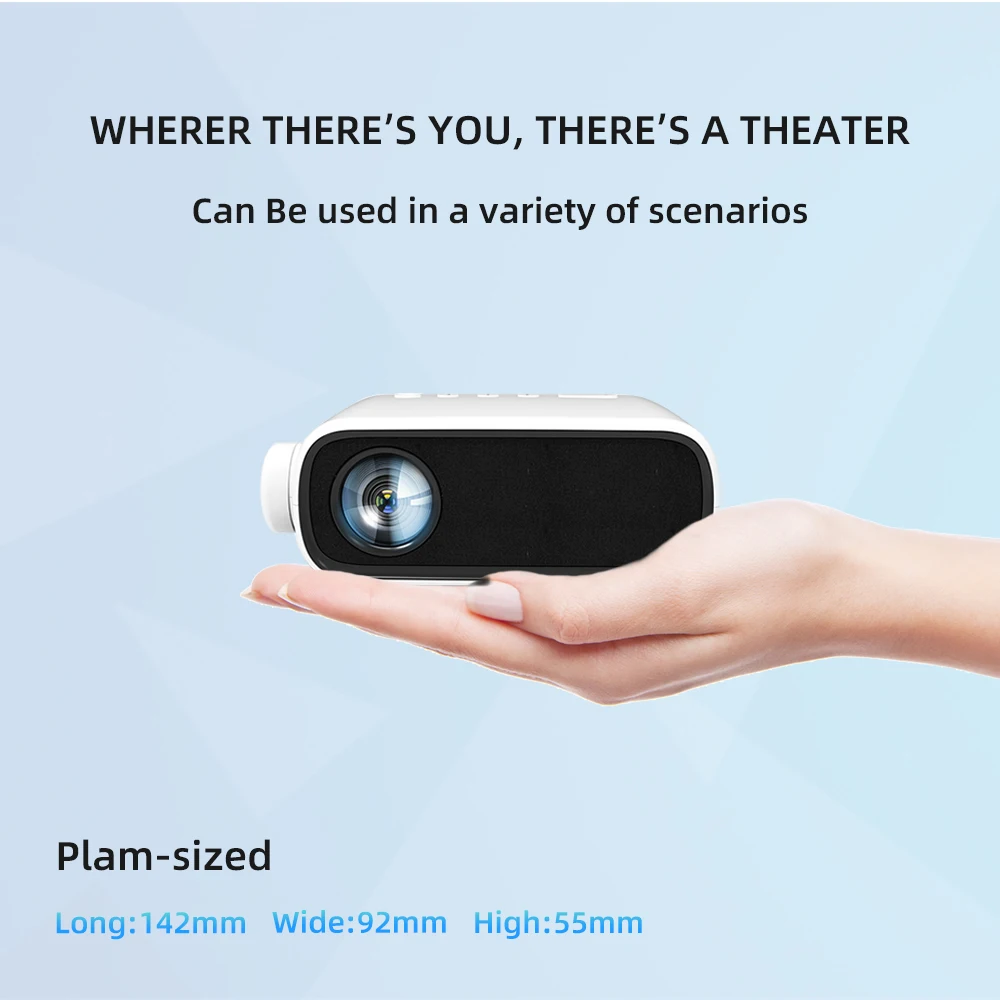 Портативный проекционный светодиодный мини-проектор VEIDAIDZ YG280 домашний