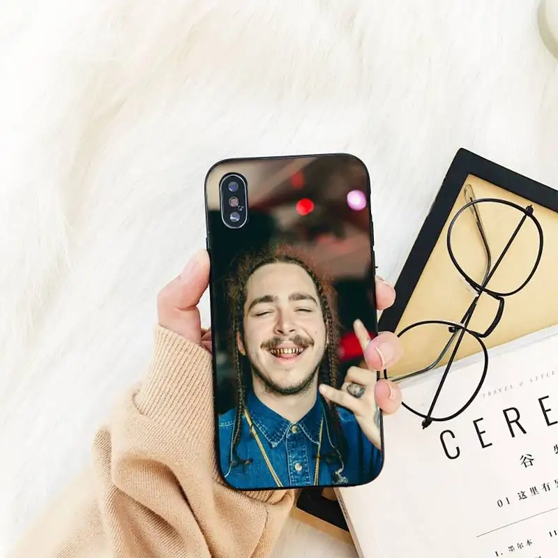

FHNBLJ Post Malone Phone Case For iPhone 11 8 7 6 6S Plus X XS MAX 5 5S se 2020 11 12pro max iphone xr case