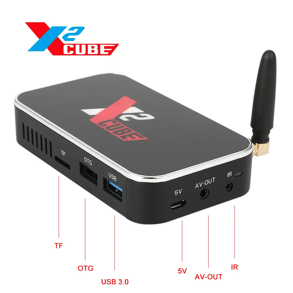 ТВ приставка X2 CUBE Smart Android 9 0 Amlogic S905X2 2 Гб DDR4 16 PRO телеприставка 4G/5G WiFi 1000M Bluetooth 4K HD