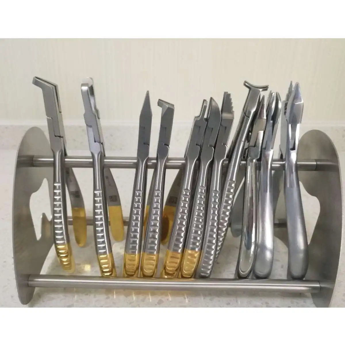 

Dental Tool Stand Holder Rack Stainless Steel for Orthodontic Cut Off Pliers Forceps Scissors Dentist Oral Tool Brasket Holder