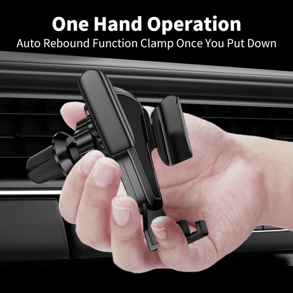 

1 Pcs Car Phone Holder Accessories Air Vent Black Conveneint GPS Holder