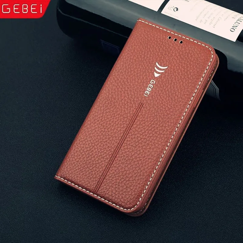 Роскошные Высокое качество кожа флип уникальный магнит дизайн стенд чехол для