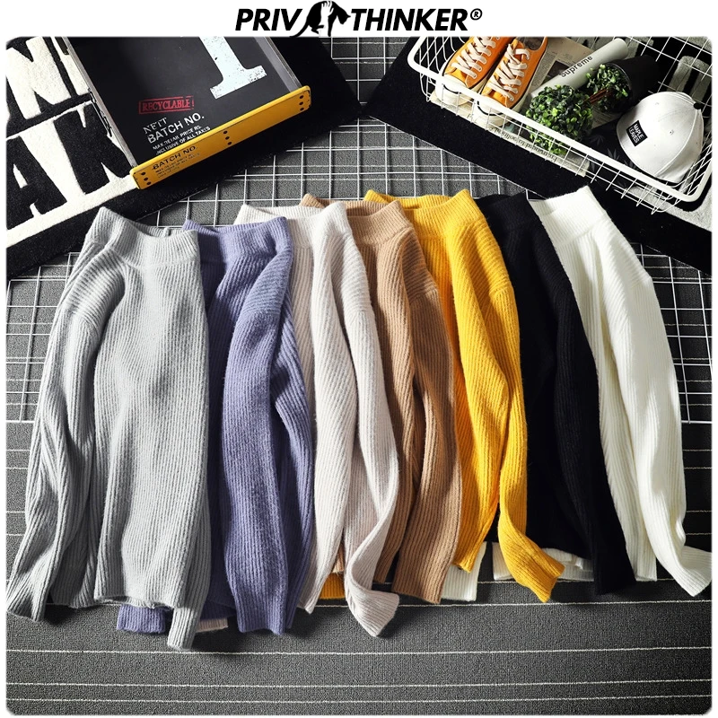 Privathinker 2020 осень зима половина водолазка женский свитер Повседневный Женский