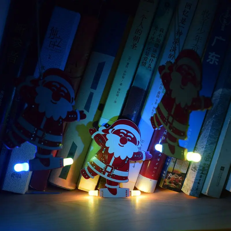 

DIY Santa Claus Christmas Tree Decoration Pendant Music Kit LED Electronic Kits