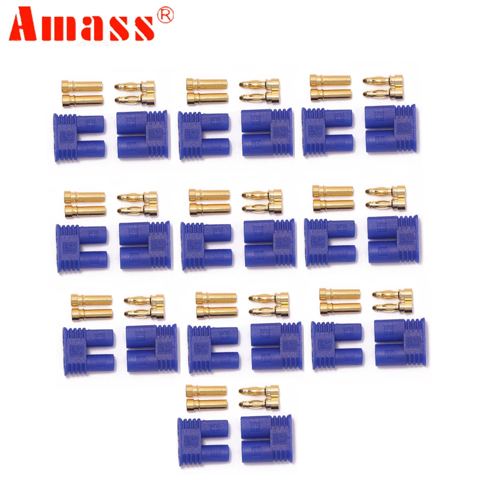 Разъем для аккумулятора Amass EC2 папа мама 10/50/100/Amass | Электроника