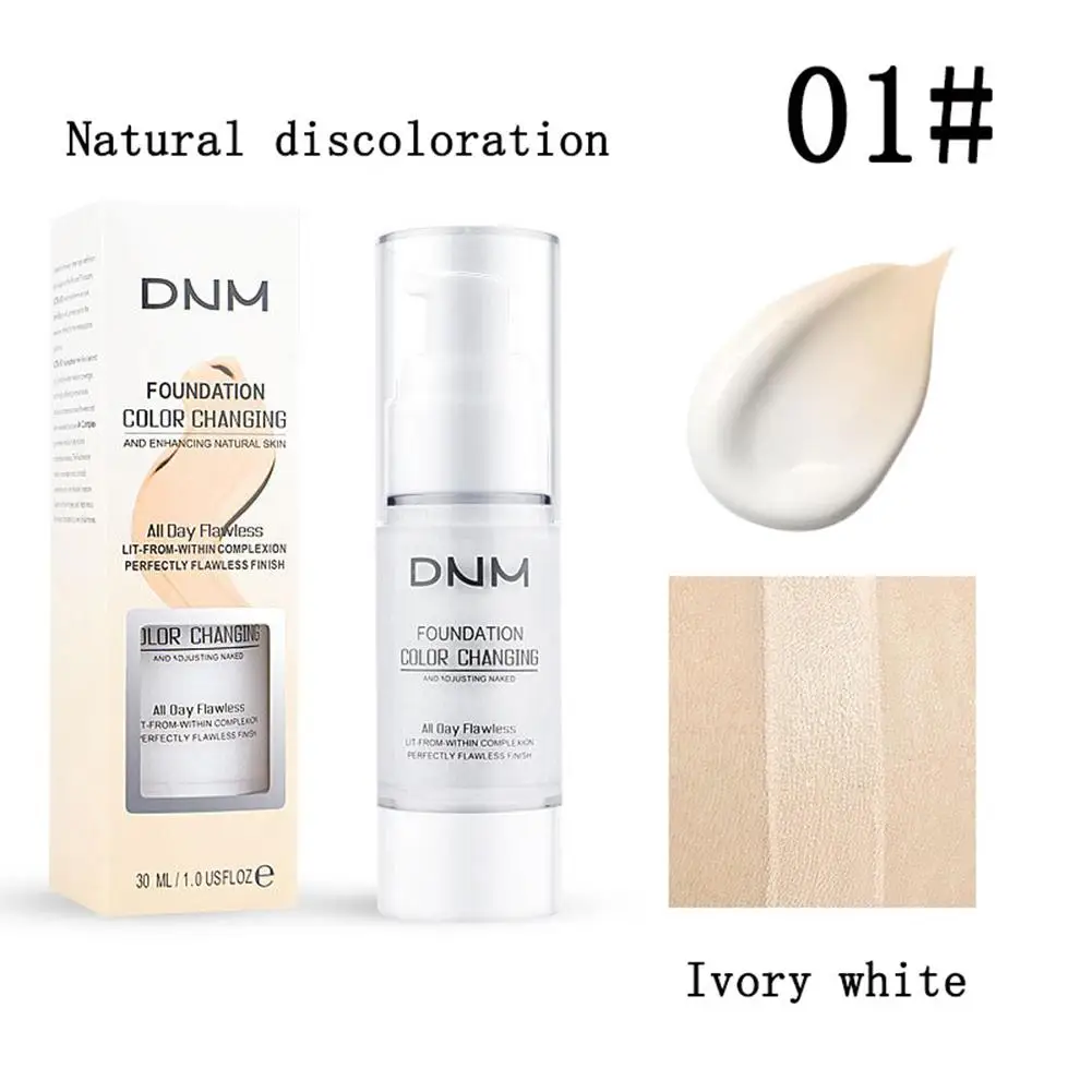 Цвет меняющий тональный крем теплый тон кожи Жидкая основа для макияжа лица