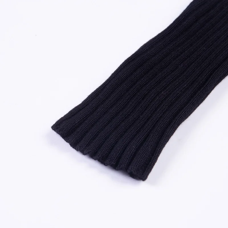 

Two Way Zip Cropped Cardigan Long Sleeve Lapel Collar Ribbed Knit Sweater Top Fall Winter