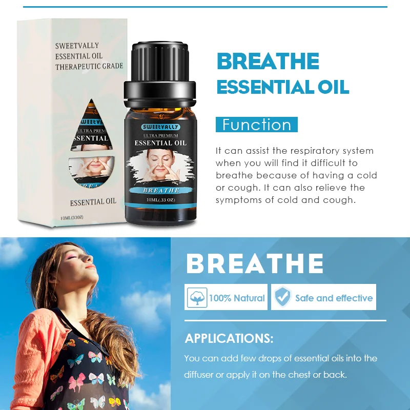 Эфирное масло Sweevally 10 мл органическое для биологически активных масел