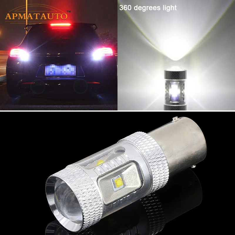 1156 Whie Canbus XBD  Chips  LED Car Reverse Bulb Rear Light For VW GOLF MK2 MK3 MK4 MK5 JETTA LUPO PASSAT TRANSPORTER T4 T5
