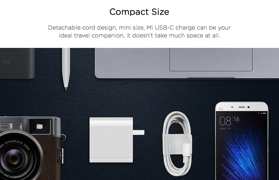 Xiaomi Mi USB-C 45 Вт Зарядное устройство умный выход тип-c порт USB PD 2,0 QC 3,0 Быстрая зарядка с кабелем C2C