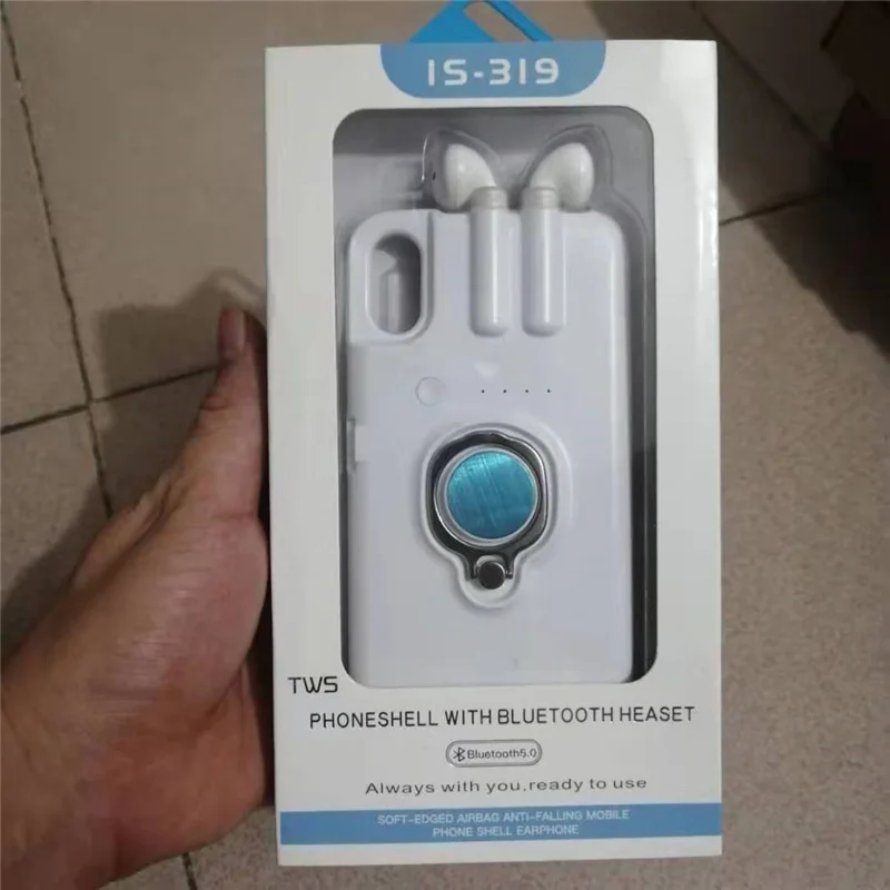 Модный беспроводной Bluetooth наушник чехол для телефона для iPhone 6 6x7 8 Plus Bluetooth ушной чехол для телефона s для iPhone XS MAX XR X Чехол