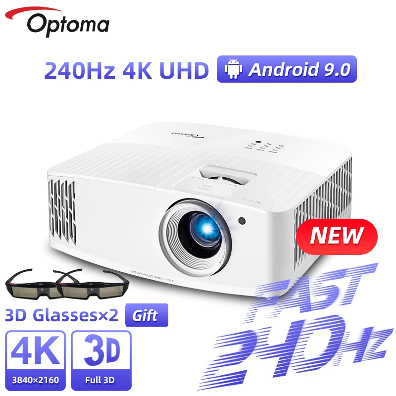 Проектор Optoma UHD506 4K 3840 × 2160 240 Гц с поддержкой Wi Fi| |