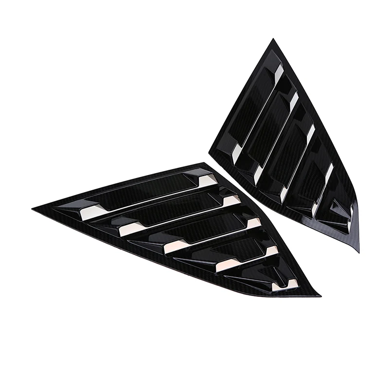 POSSBAY ABS Plastic Imitation Carbon Fiber Quarter Side Window Scoop Vent Louvers for Honda Accord Sedan 2018-Present | Автомобили и