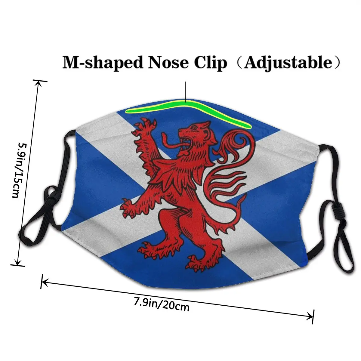 Шотландия шотландский Лев унисекс неодноразовая маска для лица пылезащитный