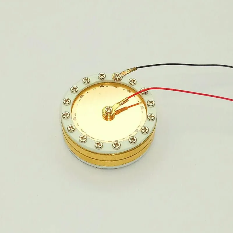 

34mm Microphone Large Diaphragm Cartridge Core Capsule for Condenser Mic Head Neumann DIY Replacement Large Golden Diaphragm