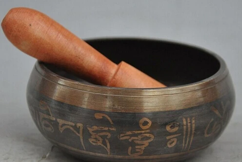 + Бесплатная доставка Тибетский буддистский бронзовый медный Самшит молящийся