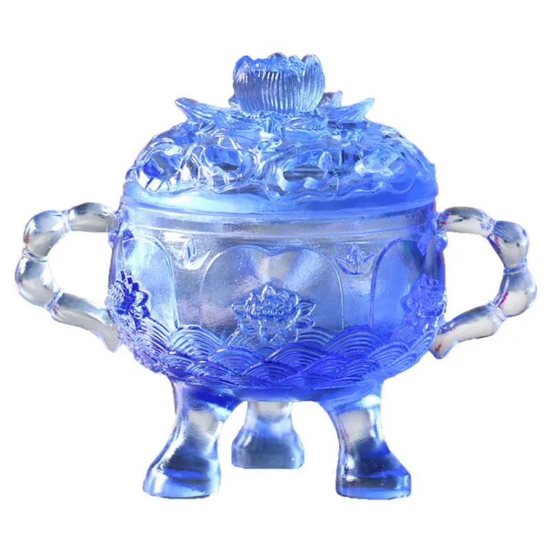 Высококачественный Восточный великолепный Лотос цветная глазурованная большая