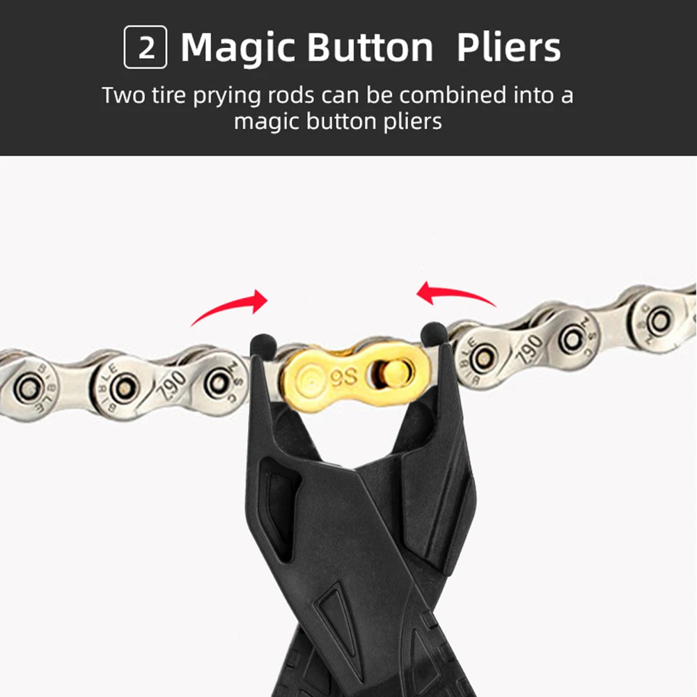 

Bicycle Tyre Lever Link Lever MTB Mountain Road Bike Master Chain Hook Buckle Plier Pry Bar Cycling Chain Repair Removal Tools