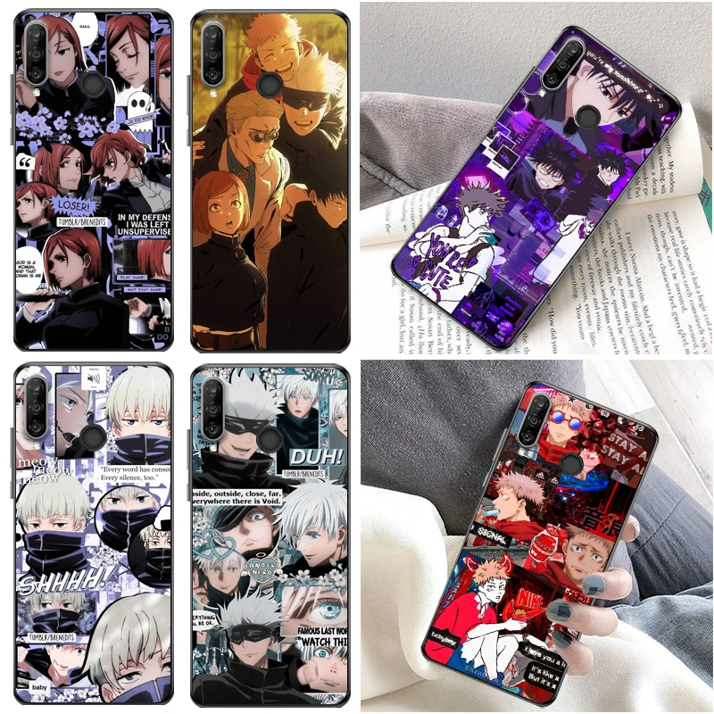 

Jujutsu Kaisen Yuji Itadori Fushiguro Megumi Satoru Gojo Sukuna Phone Case For Huawei P30 Pro Lite Coque Soft TPU Cases