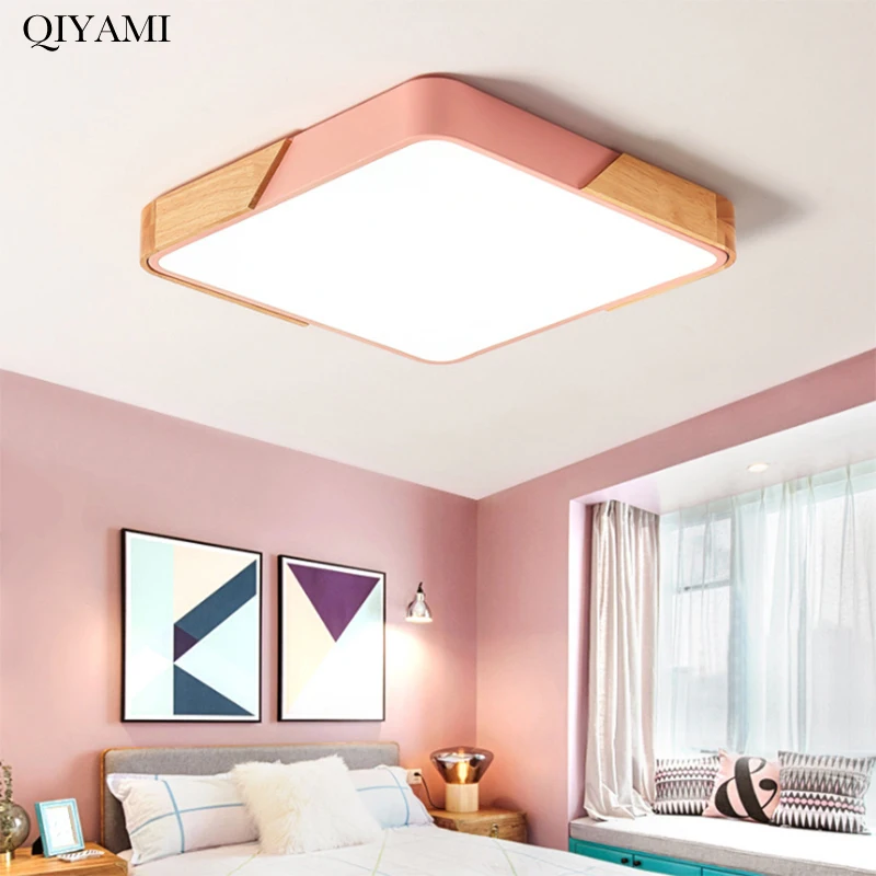 Красочный прямоугольный светодиодный потолочный светильник для детской комнаты