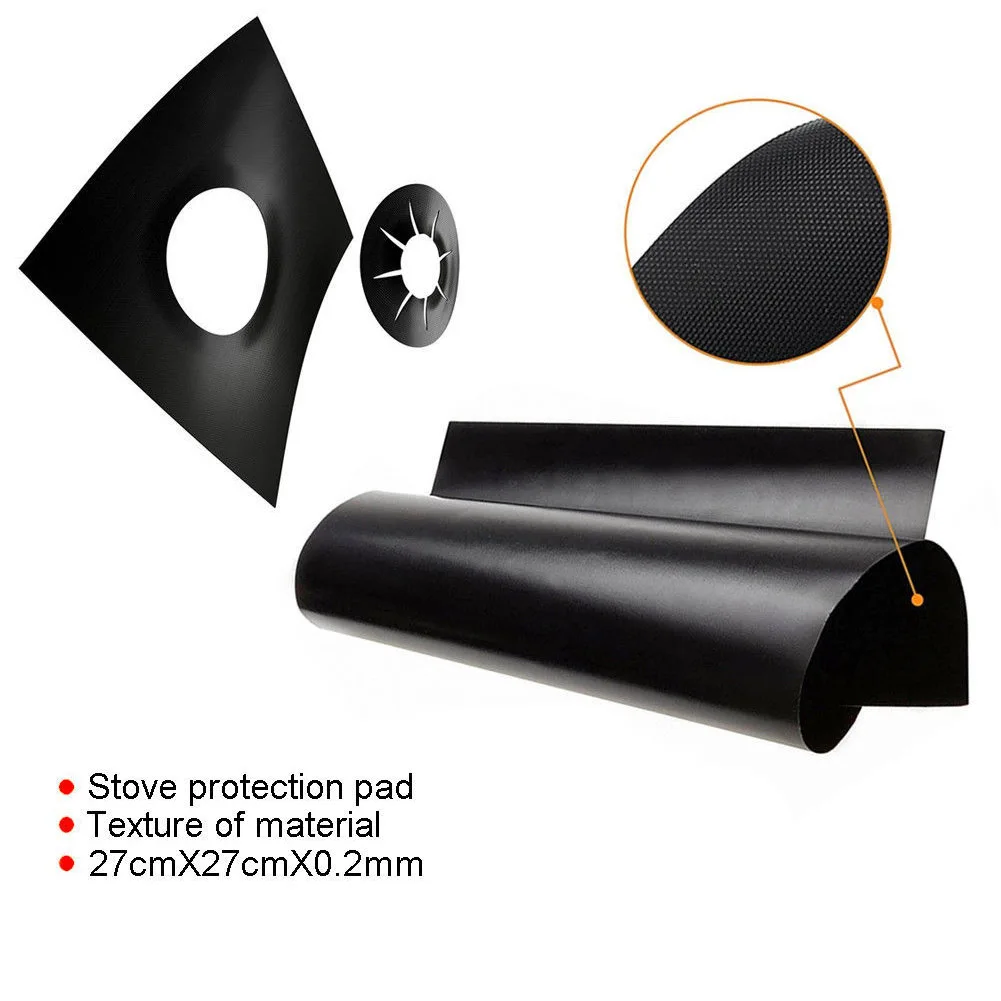 4 шт. Крышка для кухонной горелки с антипригарным покрытием многоразовая газовая