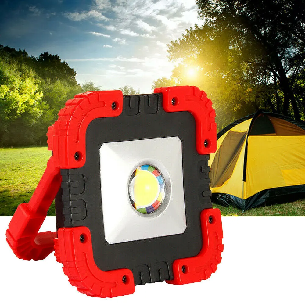 Перезаряжаемый светодиодный Рабочий фонарь COB Солнечный для кемпинга и