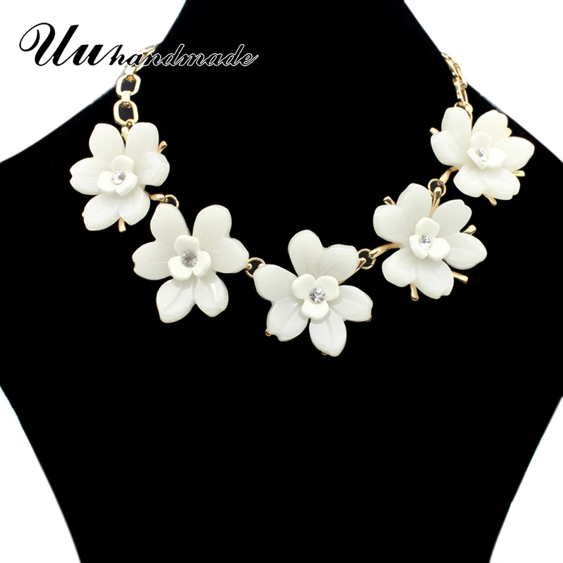 Массивное цветочное ожерелье Женская винтажная Бохо Макси подвеска чокер