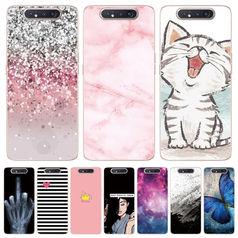 Силиконовый чехол для Samsung A80 мягкий чехол-накладка из ТПУ Galaxy A 80 A805 SM-A805F A805F |