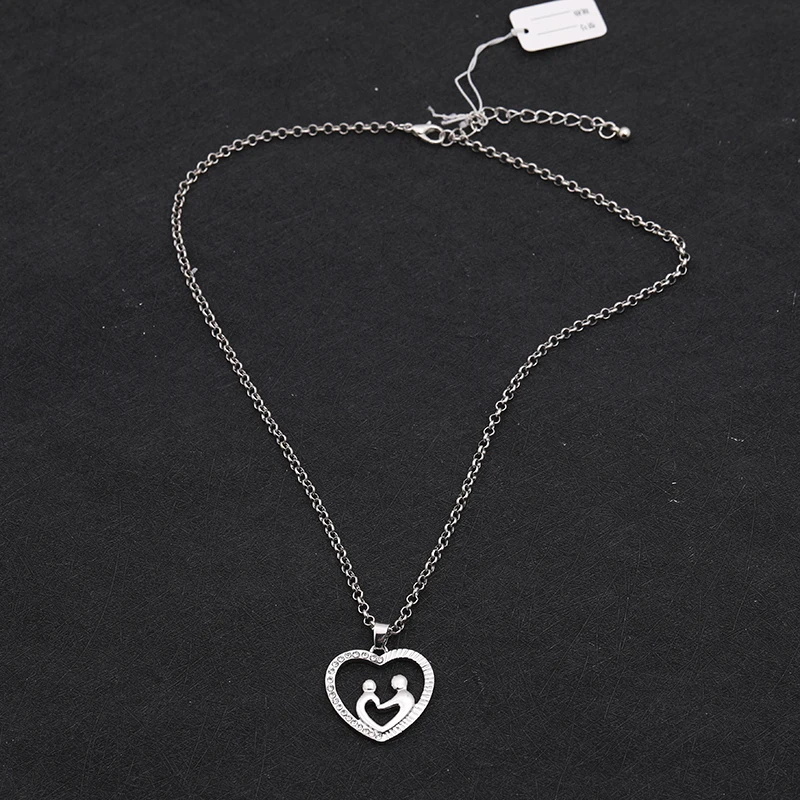 Модное Трендовое ожерелье с подвеской в форме сердца для родителей и детей