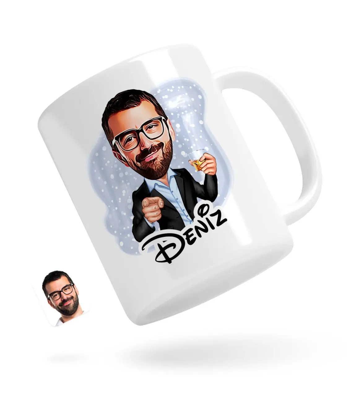 

Персонализированные Для мужчин с карикатурой белая кружка Bardak-50