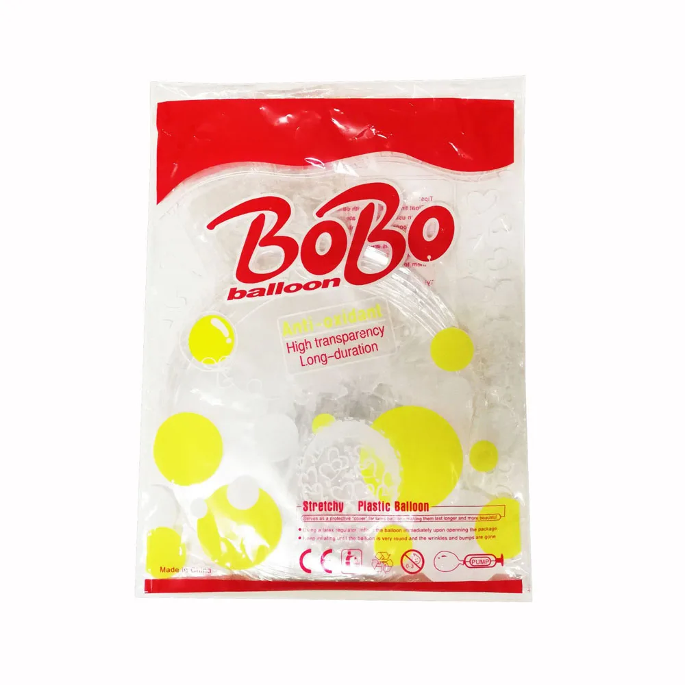 50 шт. 12/18/20/24/36 inch надувная подушка безопасности воздушного шара Bobo прозрачный