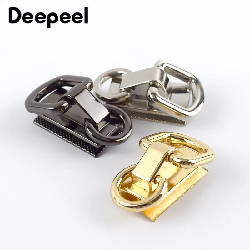 Deepeel 5/10 шт. кольцо в виде буквы D сумка сторона пряжки с зажимом винт цепочкой