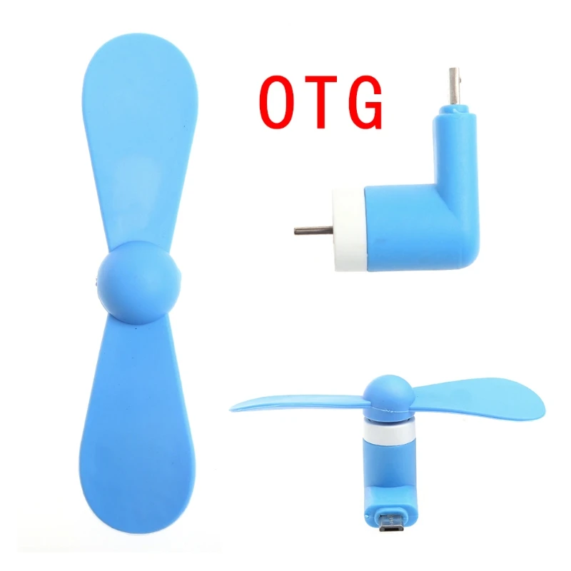 Мини микро USB OTG охлаждающий вентилятор для смартфонов Android Samsung LG HTC Huawei Прямая
