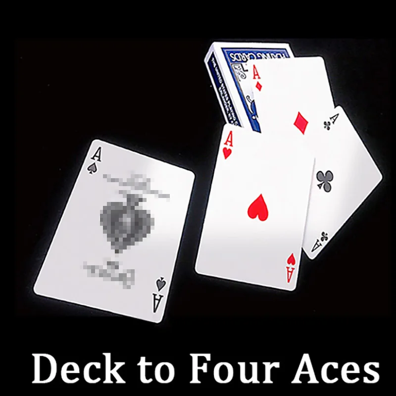 

Deck to Four Aces by J.C Magic Card Magic Tricks Aces Cards Appearing Magician Close Up Street Illusion Gimmick Mentalism Magia