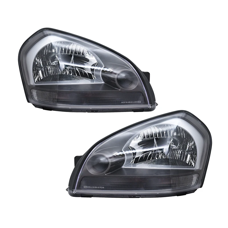Car Front Left and Right Clear Headlight Headlamp Lens Lenses Fit for Hyundai Tucson 2003 2005 2006 2007 2008-2012