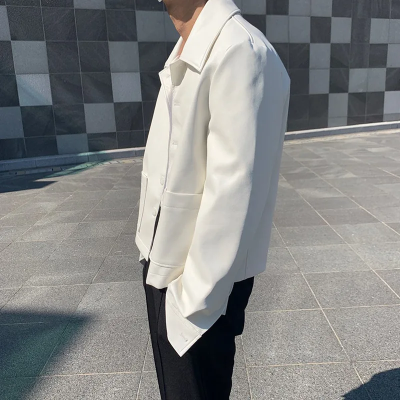 

Simple classic Korean version of PU leather men's locomotives versatile trend soft leather jacket jacket loose autumn handsome